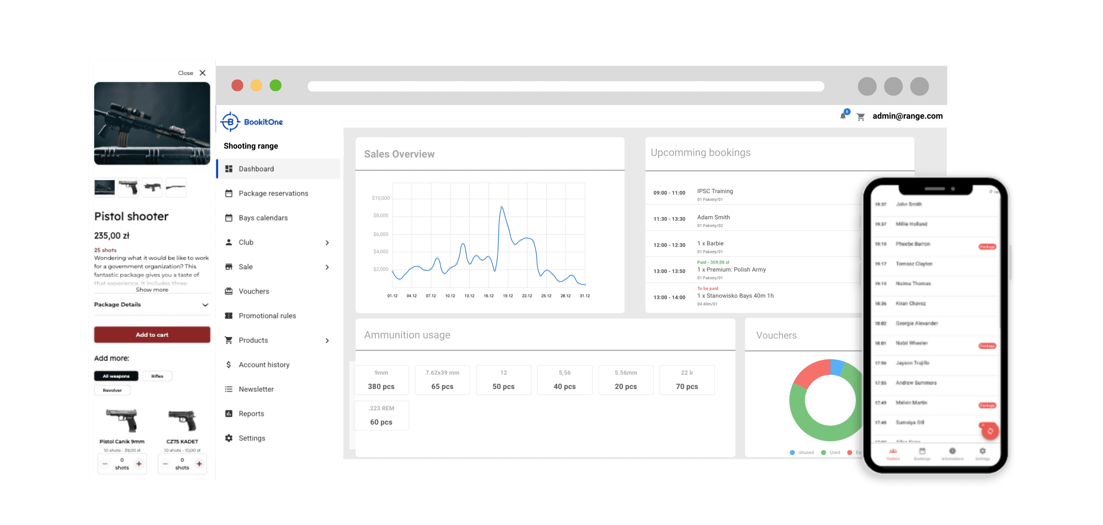 BookitOne Administration Panel